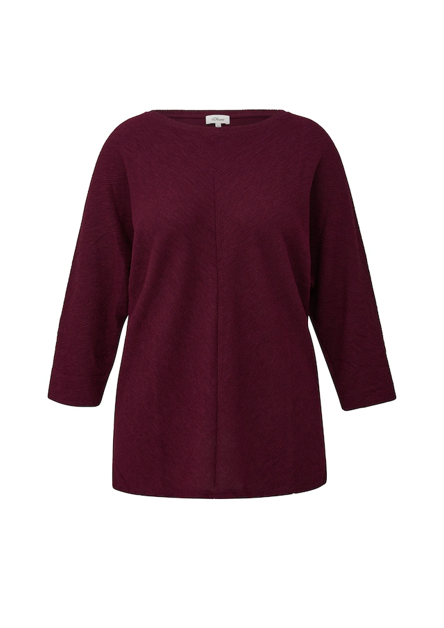 s.Oliver CURVE 3/4-Arm-Shirt mit Rundhals / Große Größen