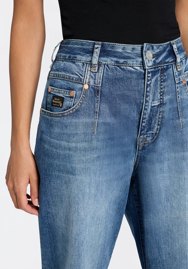 Herrlicher 5-Pocket-Jeans »Brooke Denim Stretch« im Loose Fit, Cropped-Länge