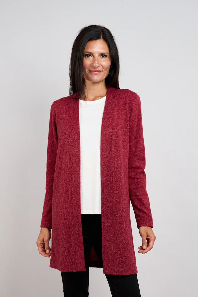 Seidel Moden Longstrickjacke ohne Verschluss / MADE IN GERMANY