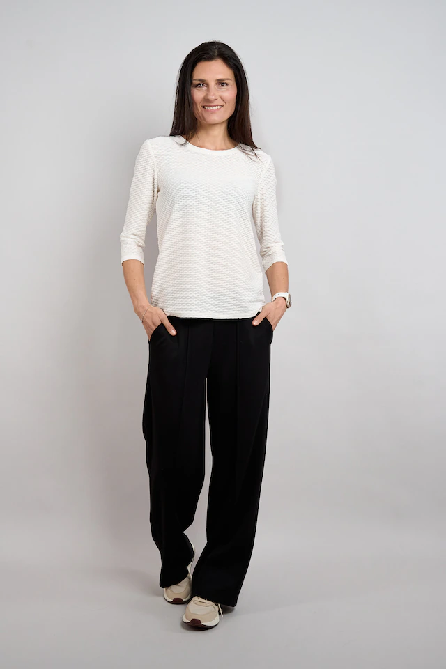 Seidel Moden 3/4-Arm-Shirt Shirt mit Struktur - Viskose/Stretch - MADE IN GERMANY