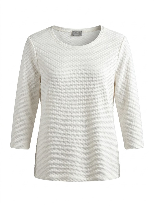 Seidel Moden 3/4-Arm-Shirt Shirt mit Struktur - Viskose/Stretch - MADE IN GERMANY