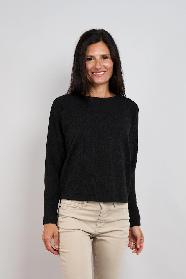 Seidel Moden Strickpullover mit Rundhals und Stretch - MADE IN GERMANY
