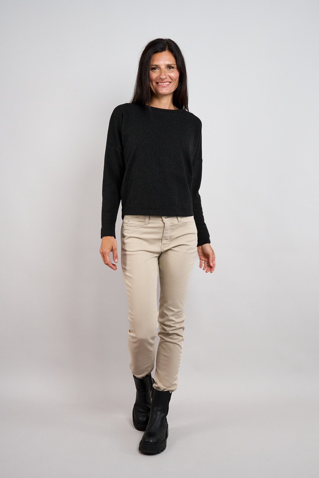 Seidel Moden Strickpullover mit Rundhals und Stretch - MADE IN GERMANY