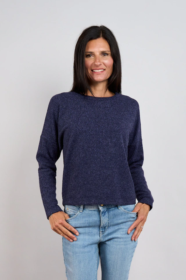 Seidel Moden Strickpullover mit Rundhals und Stretch - MADE IN GERMANY