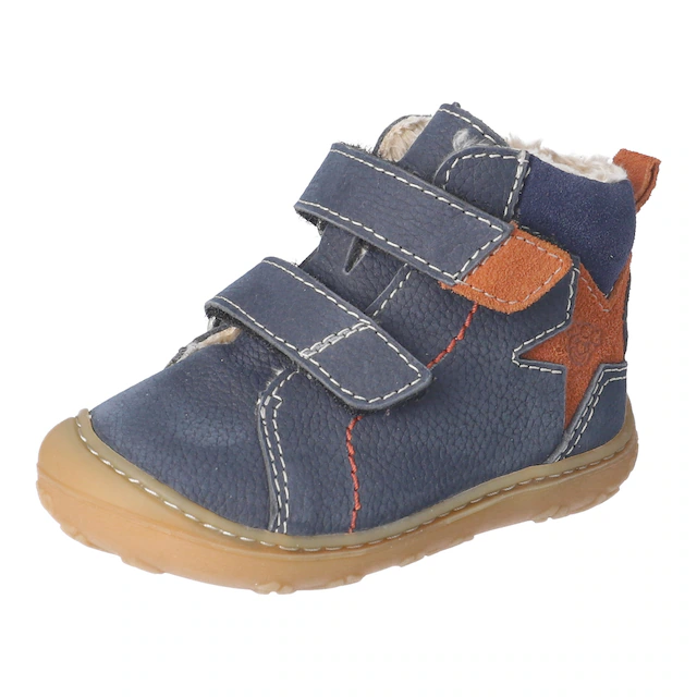 PEPINO by RICOSTA Lauflernschuh »GENO, WMS: mittel« Babyschuh mit Kontrastnähten, Größenschablone zum Download