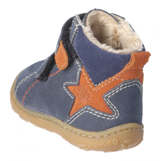 PEPINO by RICOSTA Lauflernschuh »GENO, WMS: mittel« Babyschuh mit Kontrastnähten, Größenschablone zum Download