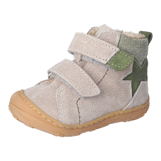 PEPINO by RICOSTA Lauflernschuh »GENO, WMS: mittel« Babyschuh mit Kontrastnähten, Größenschablone zum Download