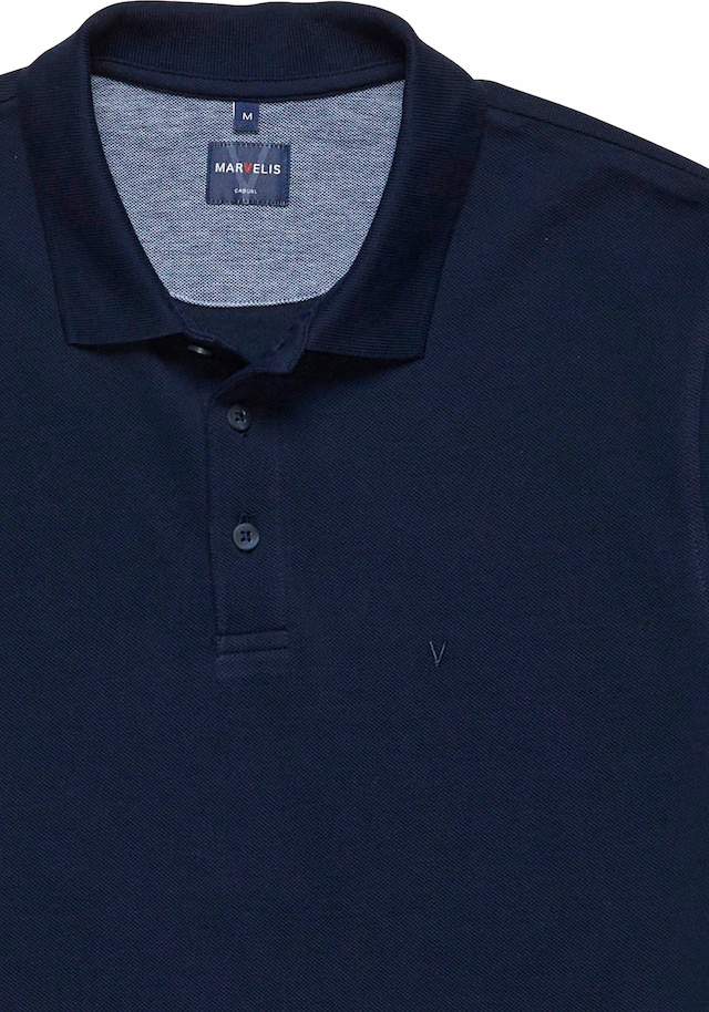 MARVELIS Poloshirt Pique, normale Passform