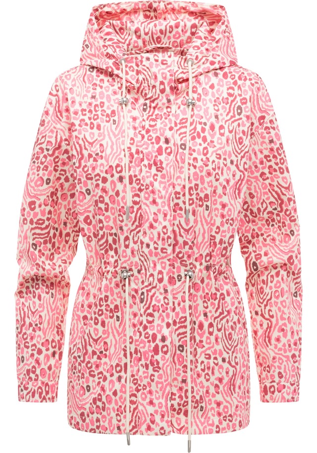 Ragwear Anorak »Eddens Print« mit Kapuze Übergangsjacke mit Animal-Print und Kapuze