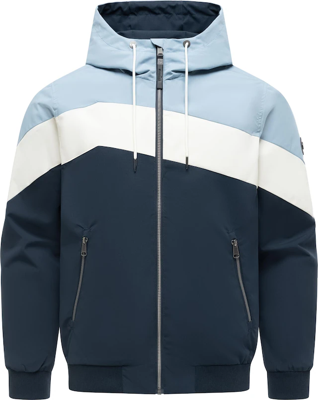 Ragwear Outdoorjacke »Stewie Block YOUMODO« mit Kapuze stylische Herren Übergangsjacke mit großer Kapuze