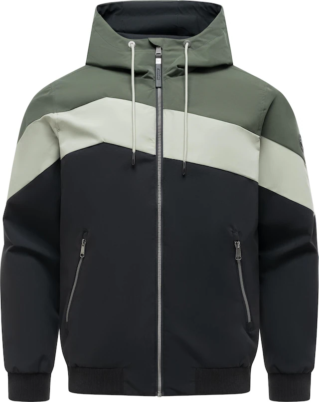 Ragwear Outdoorjacke »Stewie Block YOUMODO« mit Kapuze stylische Herren Übergangsjacke mit großer Kapuze
