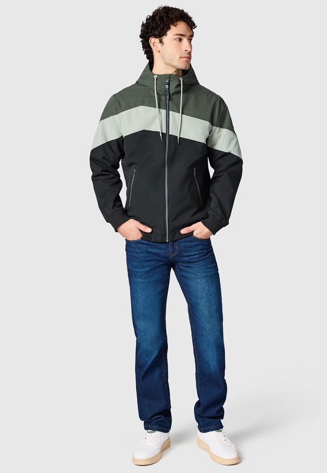Ragwear Outdoorjacke »Stewie Block YOUMODO« mit Kapuze stylische Herren Übergangsjacke mit großer Kapuze