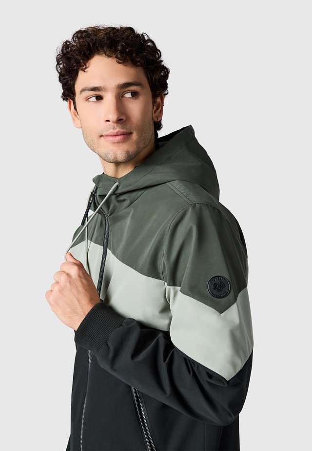 Ragwear Outdoorjacke »Stewie Block YOUMODO« mit Kapuze stylische Herren Übergangsjacke mit großer Kapuze