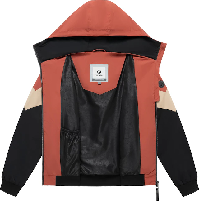 Ragwear Outdoorjacke »Stewie Block YOUMODO« mit Kapuze stylische Herren Übergangsjacke mit großer Kapuze