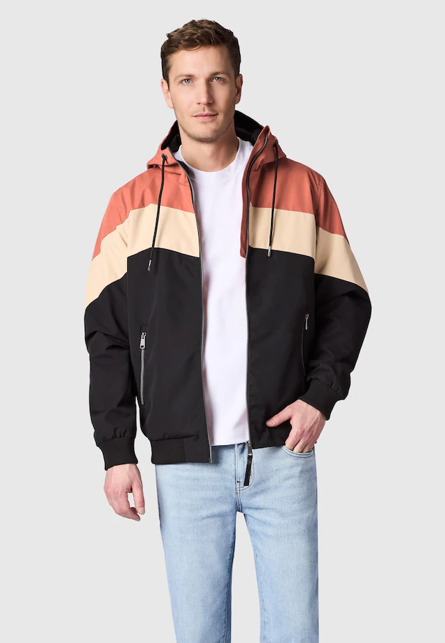Ragwear Outdoorjacke »Stewie Block YOUMODO« mit Kapuze stylische Herren Übergangsjacke mit großer Kapuze