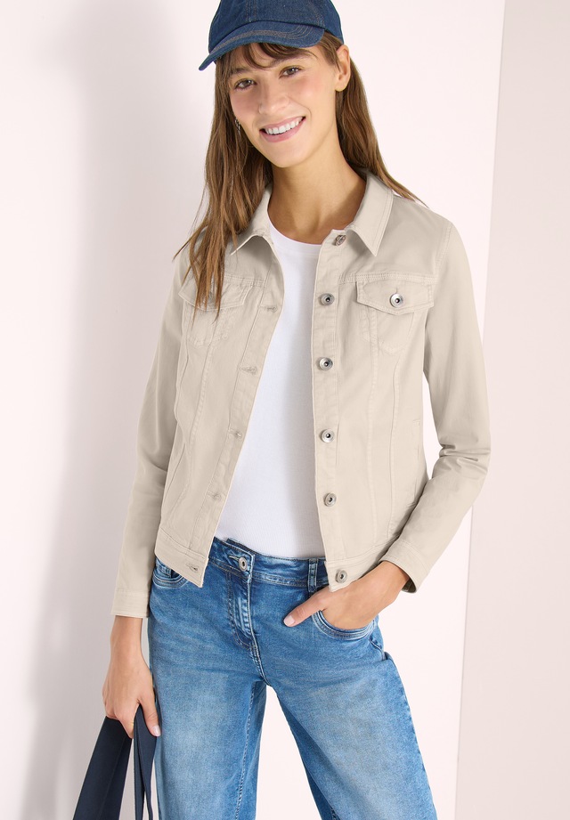 Cecil Jeansjacke ohne Kapuze aus Baumwolle mit Stretchanteil