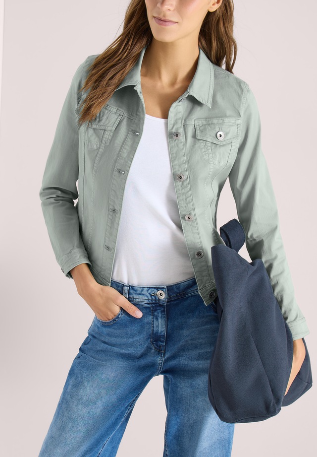 Cecil Jeansjacke ohne Kapuze aus Baumwolle mit Stretchanteil