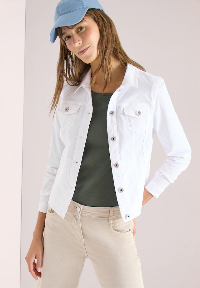 Cecil Jeansjacke ohne Kapuze aus Baumwolle mit Stretchanteil