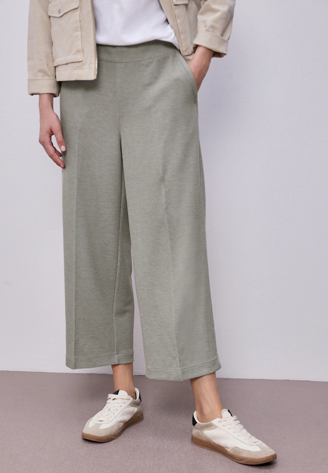 STREET ONE Jerseyhose mit Wide Legs