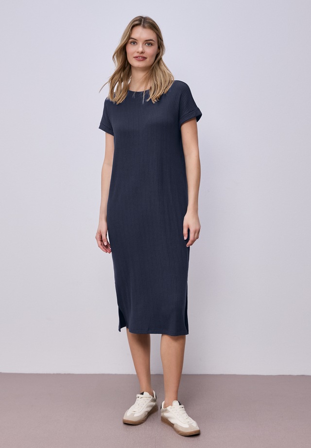 STREET ONE Jerseykleid Ohne Taschen mit Rundhalsausschnitt