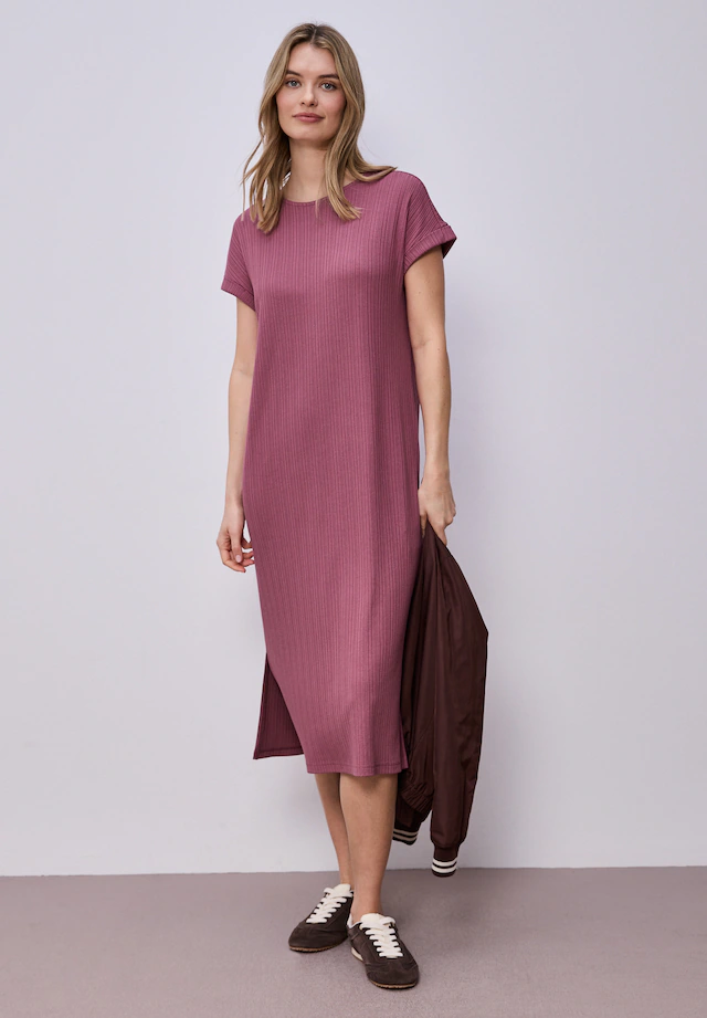 STREET ONE Jerseykleid Ohne Taschen mit Rundhalsausschnitt
