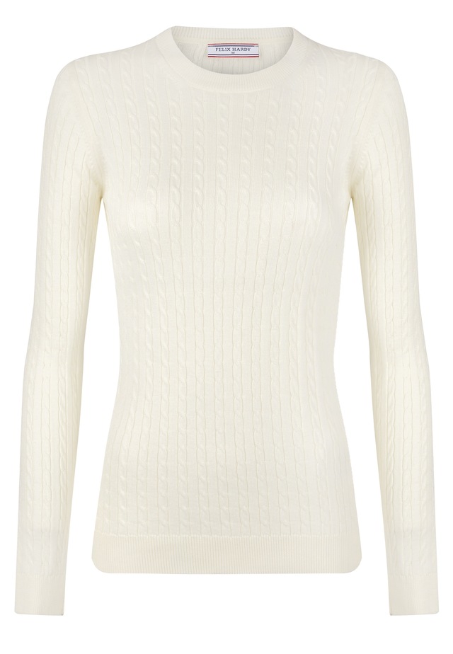 Felix Hardy Rundhalspullover »Zopfmuster Pullover mit Rundhals«