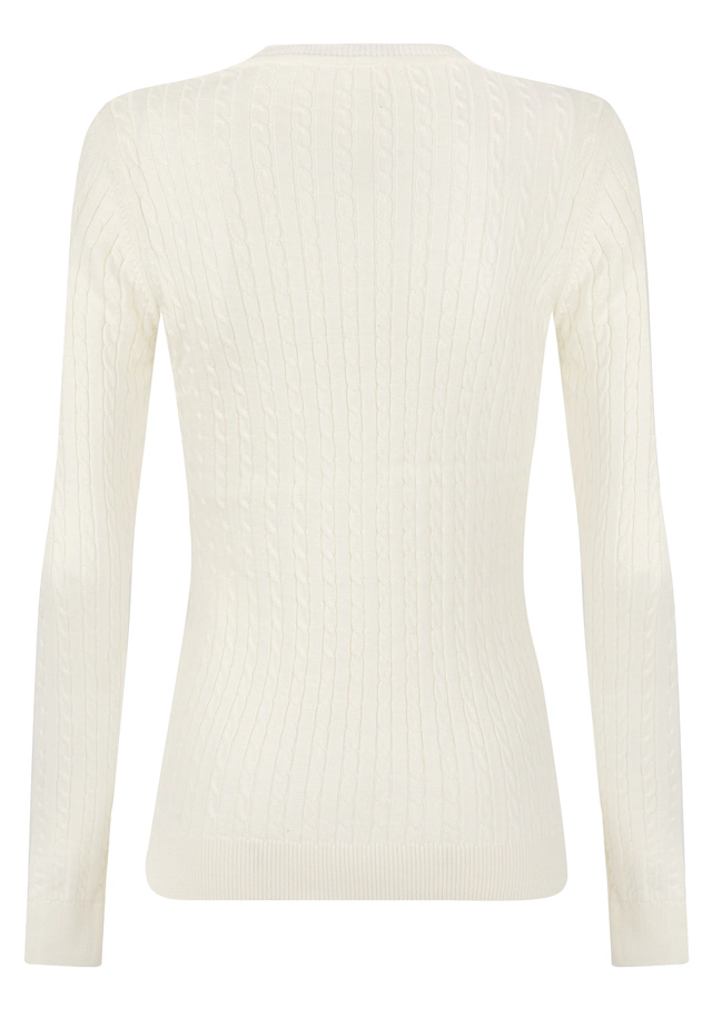 Felix Hardy Rundhalspullover »Zopfmuster Pullover mit Rundhals«