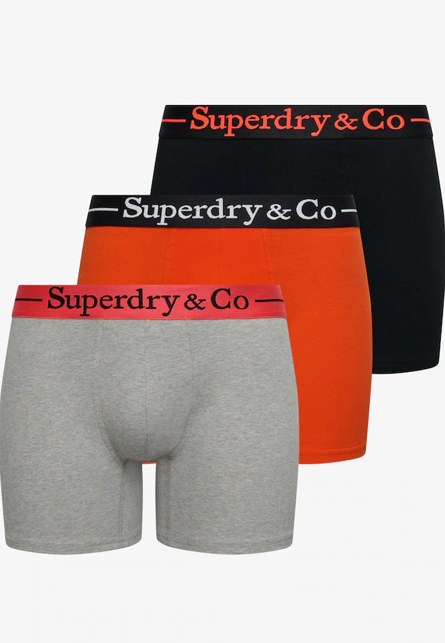 Superdry Boxershorts »SDRY & CO BOXER TRIPLE PACK« Packung, 3 Stk. Baumwollmischung, slim fit
