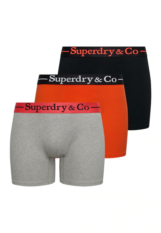 Superdry Boxershorts »SDRY & CO BOXER TRIPLE PACK« Packung, 3 Stk. Baumwollmischung, slim fit