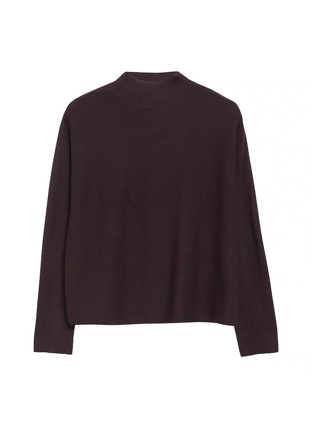 Comma Strickpullover mit Stehkragen / Viskose