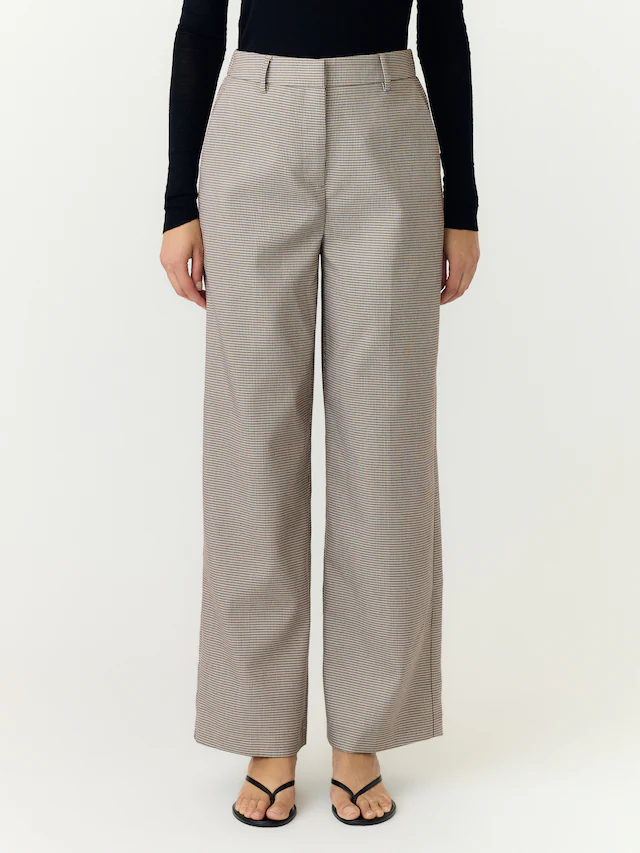Y.A.S Anzughose »YASCHEKKA HW WIDE PANTS NOOS« Materialmix, high waist