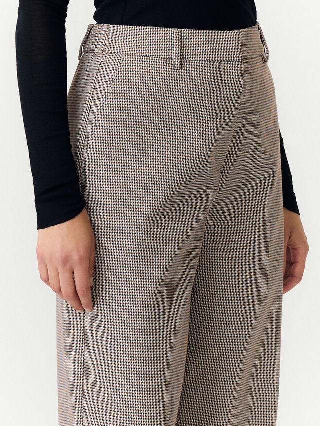 Y.A.S Anzughose »YASCHEKKA HW WIDE PANTS NOOS« Materialmix, high waist