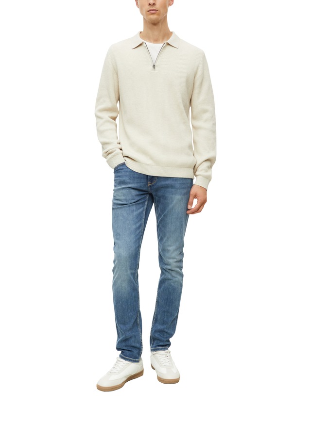 s.Oliver Strickpullover Winterpullover im Troyerlook und mit Hemdkragen