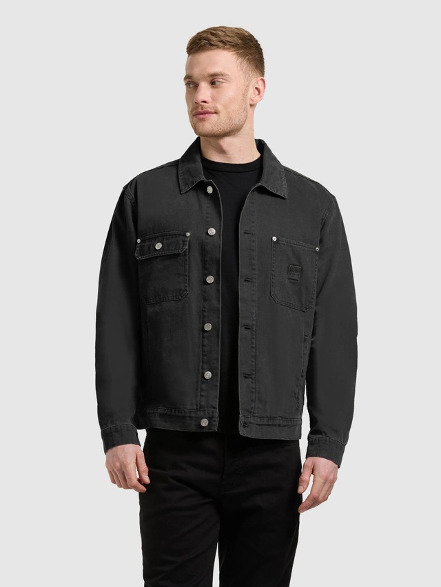 khujo Jeansjacke »Ronny« ohne Kapuze Herren Denim-Jacke mit Brusttaschen