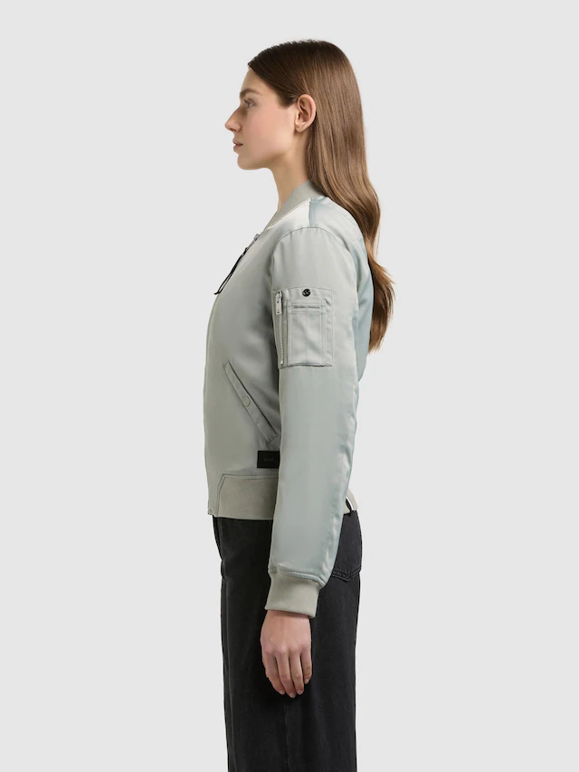 khujo Bomberjacke »Beth« ohne Kapuze Seidig glatte Blousonjacke