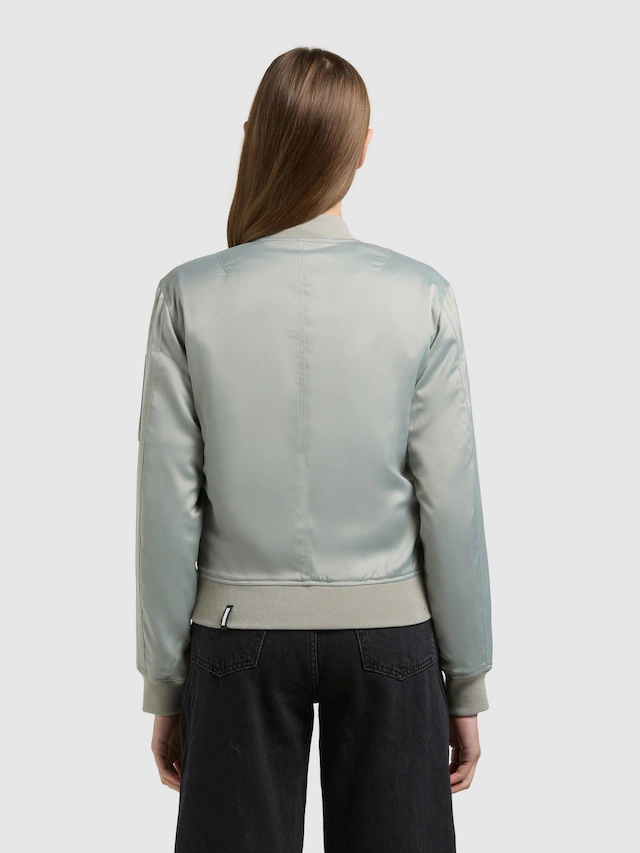 khujo Bomberjacke »Beth« ohne Kapuze Seidig glatte Blousonjacke
