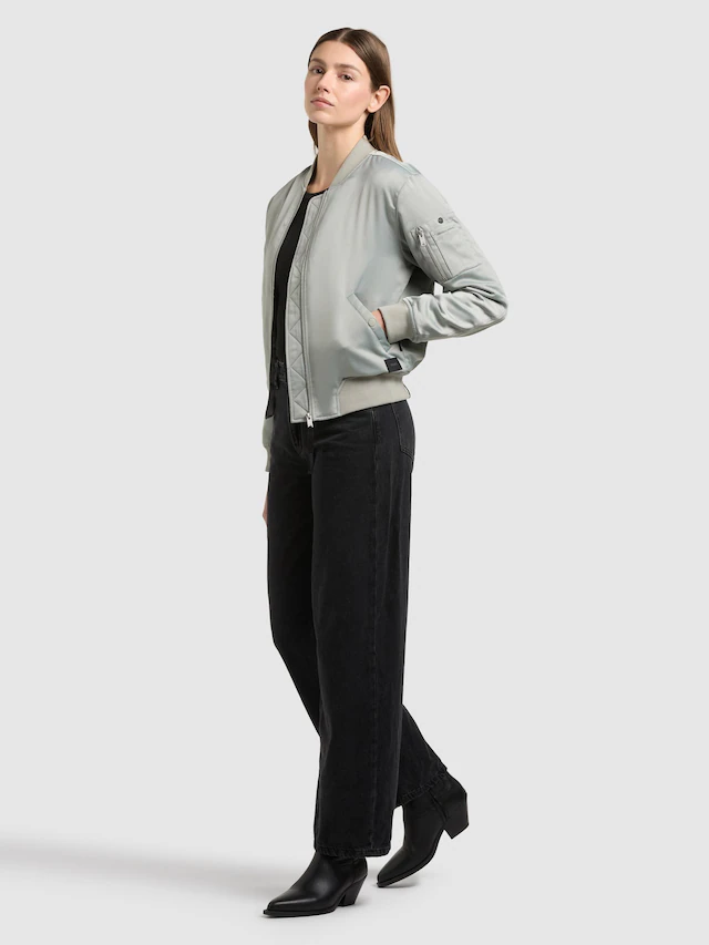 khujo Bomberjacke »Beth« ohne Kapuze Seidig glatte Blousonjacke