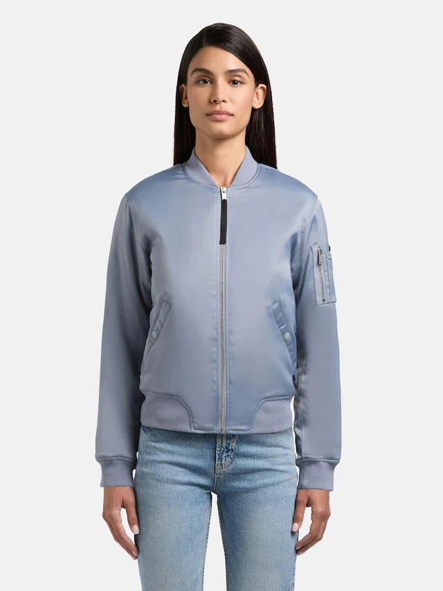 khujo Bomberjacke »Beth« ohne Kapuze Seidig glatte Blousonjacke