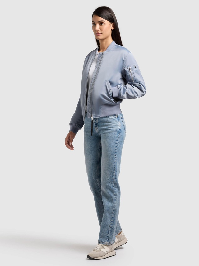 khujo Bomberjacke »Beth« ohne Kapuze Seidig glatte Blousonjacke