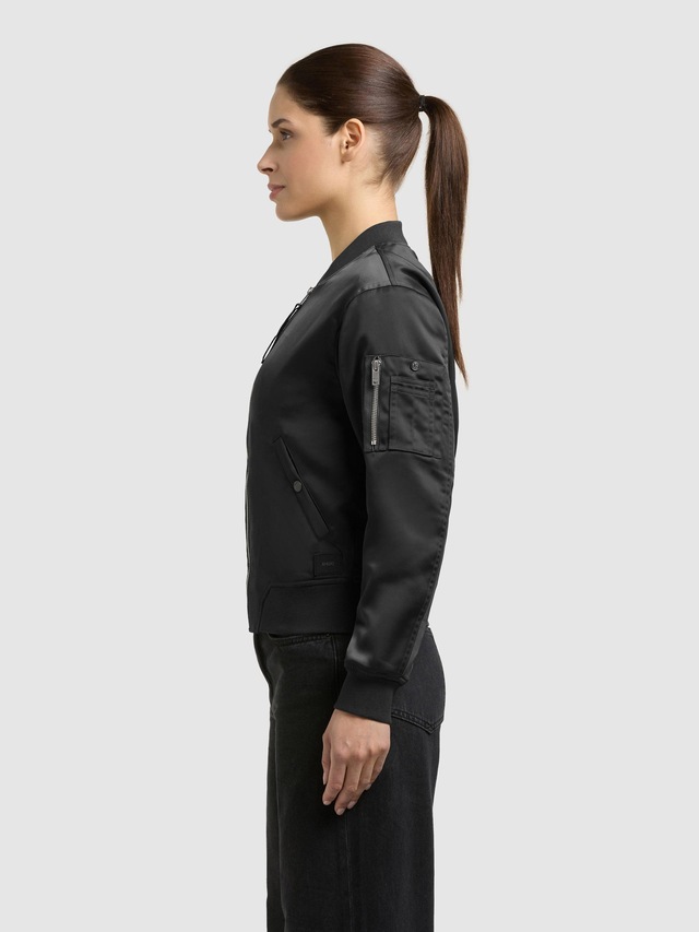 khujo Bomberjacke »Beth« ohne Kapuze Seidig glatte Blousonjacke