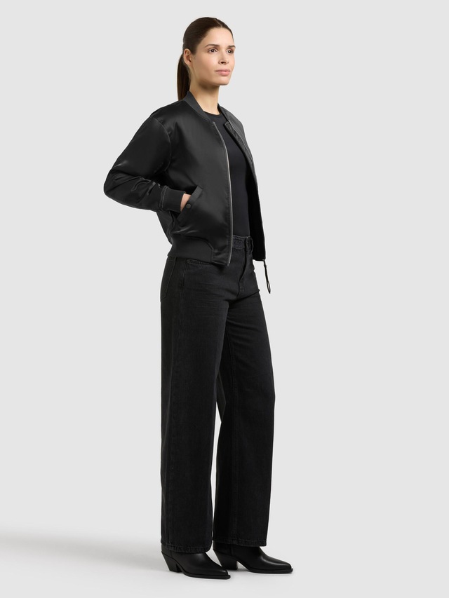 khujo Bomberjacke »Beth« ohne Kapuze Seidig glatte Blousonjacke