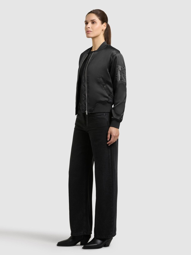 khujo Bomberjacke »Beth« ohne Kapuze Seidig glatte Blousonjacke