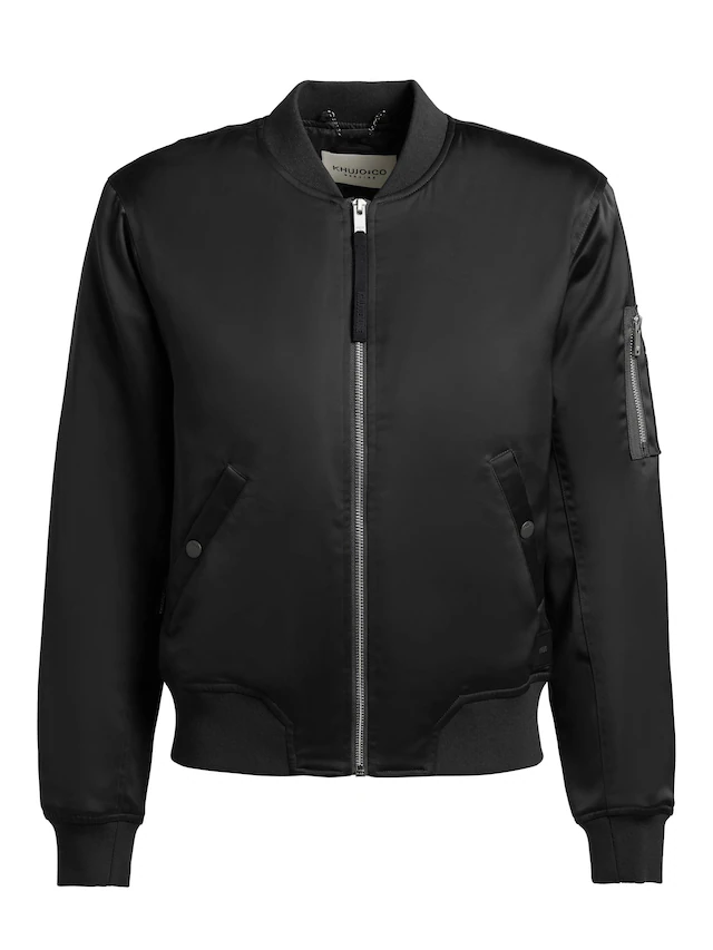 khujo Bomberjacke »Beth« ohne Kapuze Seidig glatte Blousonjacke