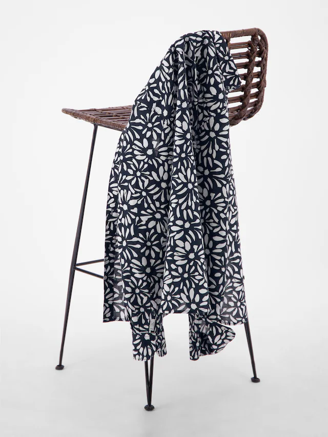 LERROS Leinenhemd »Langarmhemd mit floralem Print aus Mischgewebe« Baumwoll‑Leinen Mix, hautfreundlich, ideal für warme Tage, langarm
