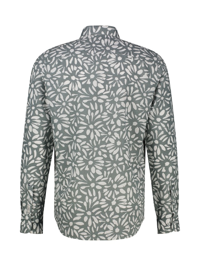 LERROS Leinenhemd »Langarmhemd mit floralem Print aus Mischgewebe« Baumwoll‑Leinen Mix, hautfreundlich, ideal für warme Tage, langarm