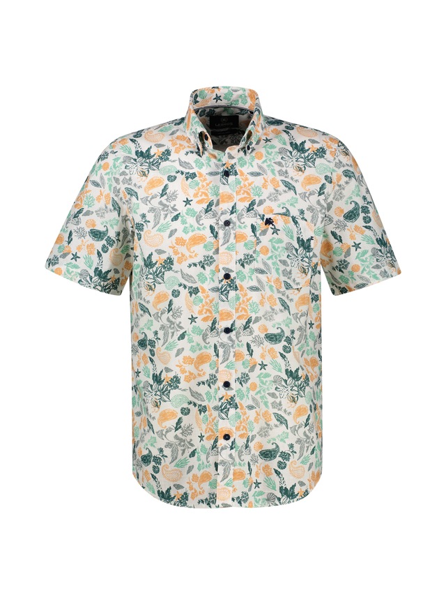 LERROS Kurzarmhemd »Kurzarmhemd mit sportivem Button-down-Kragen«