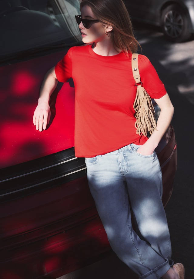 STREET ONE STUDIO V-Shirt Rundhalsausschnitt