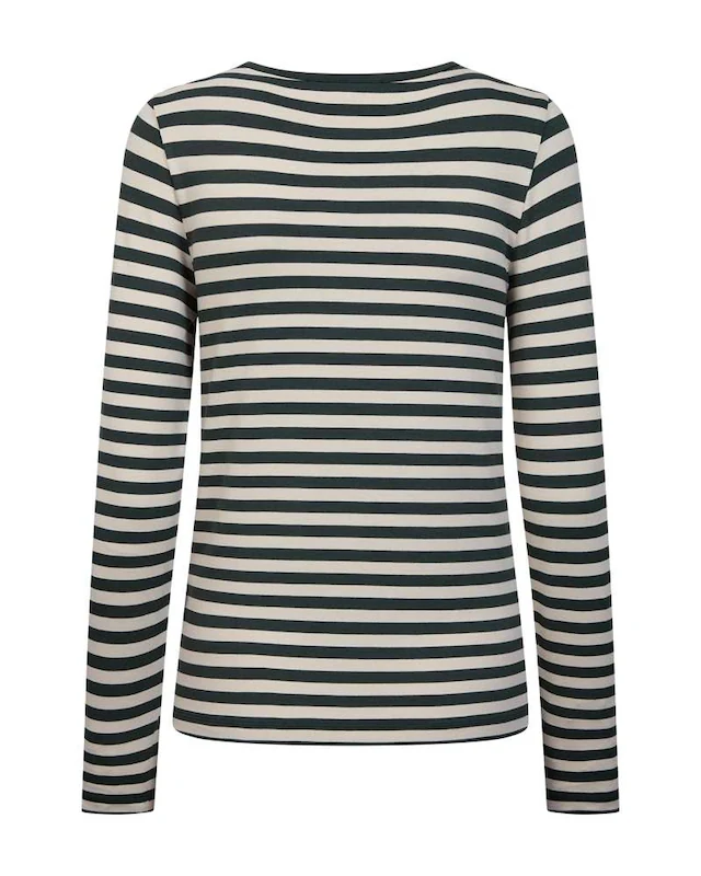 FREEQUENT Langarmshirt »FQLIANA-TEE« im Streifen-Look / Viskose-Stretch