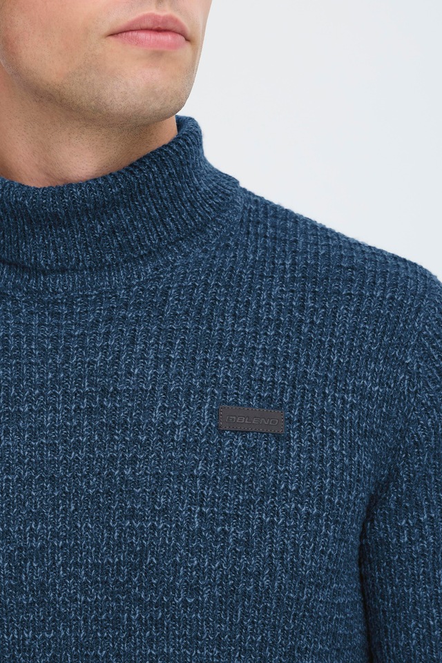 Blend Rollkragenpullover »BHPATTA« Baumwolle, regular fit