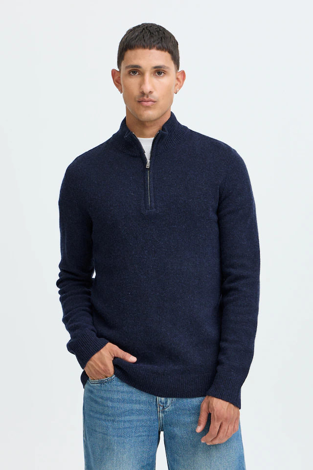 Blend Troyer »BHBRANKO HALFZIPP KNIT NOOS« Wollmischung, regular fit